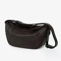 ราคา Authentic Hobo Bag, Single Shoulder Bag, Vintage Fashion Casual Soft Leather Moon Shape Wide Shoulder Strap Wallet (1733211979120084505)