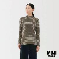ราคา Muji T-shirt, brushed fabric, high neck, long sleeve, Korean style, chic fashion, trendy (1733351169777370778)