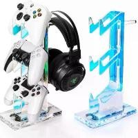 ราคา [COD] 3-Layer Acrylic Luminous Game Controller Display Stand PS5 Controller Display Stand Desktop Display Bracket Headphone Stand (1733146299564066270)