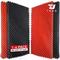 ราคา [COD] TOUO Wall Acoustic Panels Egg Cotton Soundproof Foam Tiles 1-4Pack 47.2"x23.6" Echo Control for Game Room (1733071974842664647)