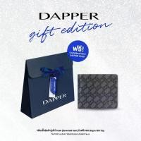 ราคา DAPPER กระเป๋าสตางค์ DP Interlock Monogram Billfold Wallet สีดำลาย + DAPPER Gift Bag (1730373366049114295)