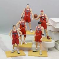 ราคา Stress Relief Toy Trendy Toy Slam Dunk Figure GK Shohoku Team Standing Model Sakuragi Hanamichi Rukawa Kaede Mitsui Hisashi Anime Desktop Ornament Collectible Gift pickle toy (1733323631117305614)