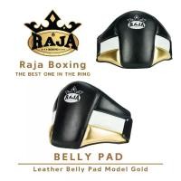 ราคา เป้าท้อง หนังวัวแท้ เป้าป้องกันหน้าท้อง ราชา เป้าเตะ Raja Boxing Belly Pad Model Gold (หนังวัวแท้ 100%) (1732946804432930457)