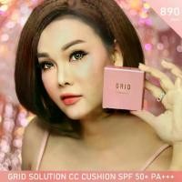 ราคา [COD] [tiktok]Grid Solution Cc Cushion Spf 50 Pa++++ 15g. Rose Gold Cc Cushion, Oil Control Formula, Mixed with Sunscreen. (1733161824119915959)