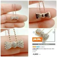 ราคา สร้อยคอเงินแท้ ชุบ pink gold แบรนด์ folli follies ยาว 16-17 นิ้ว งานญี่ปุ่นมือสอง COD (1733338462889084566)