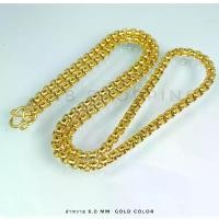 ราคา COD- G-768 สร้อยคอสแตนเลสผ่าหวาย Gold color 6.0mm สร้อยสแตนเลสห้อยพระ สร้อยสแตนเลสลายผ่าหวายทองเลเซอร์ กว้าง6mm ยาว26-28นิ้ว (1732695848792786582)