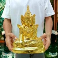 ราคา Certified productsALN888 Phra May Muni Holy Buddha statue of the city of Mandalay, Burma, lap width 5 inches, covered entirely with gold. Buddha in uniform posture. (1732960551607108958)