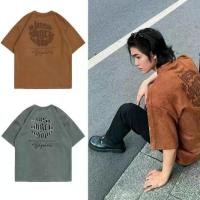 ราคา Top selling version free shipping items today Men's T-shirt High quality Best seller Made from premium deer leather velvet Embroidered pattern Retro style Suitable for summer Sho (1733337076802160070)