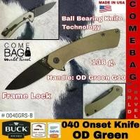 ราคา มีดBuck รุ่น 040 Onset OD Green ใบมีด S45VN เคลือบ Cerakote®ระบบลูกปืน ด้าม G10 สีน้ำตาลอมเหลือง ของแท้ ผลิตอเมริกา (1733405237857191722)