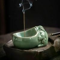 ราคา Wuying Plum Green Porcelain Incense Burner Tea Ceremony Incense Holder Incense Stick Chinese Home Decor Divine Beast Incense (1733434204007860047)