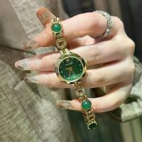 ราคา นาฬิกาข้อมือผู้หญิง นาฬิกา สีเขียว เหนี่ยวทรัพย์ หยก มรกต สายกำไล สายสร้อย พลอย สีทอง วินเทจ ย้อนยุค กระจกตัดเหลี่ยม เจียระไน หรูหรา ไฮโซ ดูแพง สวยๆ เครื่องประดับ แฟชั่น เกาหลี ใ (1733417746323047782)