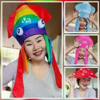 ราคา (1 ใบ) หมวกปลาหมึก หมวกรูปสัตว์ หมวกแฟนซี คอสตูม คอสเพล การ์ตูน squid fancy hat m24 (1732717236707427768)