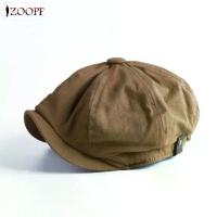 ราคา ZOOPF Men Newsboy Cap Herringbone Baker Boy Cabbie Flat Hat Retro Newsboy Cap (1733238931947292051)