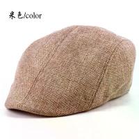 ราคา Men's Summer Linen Director Hat Flat Cap Street Style No Brand round Top No Brim Cap for Elderly And Middle-Aged Men (1733314181905679763)