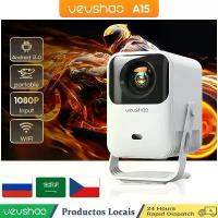 ราคา [COD] Vevshao A15 Smart Projector Portable Android 13 Projector Dual WiFi Auto Keystone Focus Pocket Beamer Home Meeting Video Cinema (1733321244929787591)