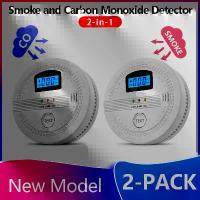 ราคา 2PA Home Smoke and Carbon Monoxide 2-in-1 Alarm Dual Detection Core 24-Hour Continuous Monitoring Automatic Self-Check Function High-Decibel Warning Easy to Install Essential for (1733359002165872393)