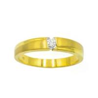 ราคา [COD] [Tiktok]Happy Jewelry แหวนเม็ดเดี่ยว เก๋ๆ ใส่ได้ทั้งชาย หญิง แหวนเพชรแท้ทองแท้ 9K 37.5% ME527 (1733203486440851265)