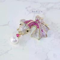 ราคา Neriza Jewelry เข็มกลัดปลาประดับมุกและเพชรเกรดพรีเมี่ยม ประกายไฟเทียบเท่าเพชรแท้ พร้อมกล่อง NP020 ขัด ผู้หญิง (1733281224168342567)