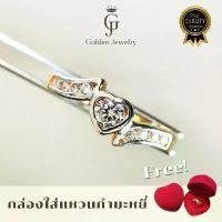 ราคา Golden Jewelry แหวนเพชรรูปหัวใจ ชุบทองแท้ 24K ฝังเพชร Swiss CZ คัดเกรด เหลี่ยม H&A งานไทย งานละเอียด สินค้าพร้อมส่ง คําแนะนําการขายที่ร้อนแรงในเดือนนี้ (1733248646254855679)