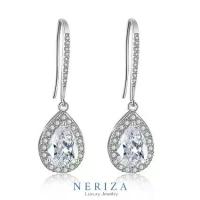 ราคา [COD] [Tiktok]Neriza Jewelry/ต่างหูเพชรสังเคราะห์ ประกายเทียบเท่าเพชรแท้ รหัส NE058 ,ต่างหูเจ้าสาว, ต่างหูเพชรระย้า, ต่างหูออกงาน (1733128198551012972)