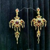ราคา Vintage jewelryต่างหูชุดไทยต่างหูคลิปเพชรเจ้าสาว (1732995039857641041)