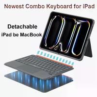 ราคา [COD] WiWU Bluetooth Keyboard for iPad Air 13 11 2024 Detachable Keyboards with Lightweight Wireless Keyboard for iPad Pro 13 12.9 (1733258755729491390)
