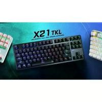 ราคา KEYBOARD (คีย์บอร์ด) NUBWO X-LUTION X21 TKL (BLACK) (OUTEMU BLUE SWITCH) (RGB LED) (EN/TH) (1733058432212502383)