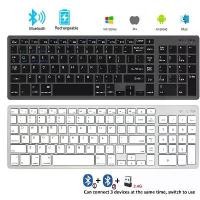 ราคา [COD] Wireless Bluetooth 5.0 Keyboard 2.4G English 102 Keycaps For MacBook iPad Tablet USB C Rechargeable Keyboard PC Accessories (1732979279439824583)
