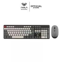 ราคา เมาส์คีย์บอร์ด - AULA AC308 BLACK 2IN1 WIRELESS KEYBOARD ยึดรูปแบบเดียวกัน (1732676042879304757)