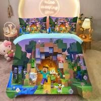 ราคา [COD] Anime quilt cover My World Duvet Cover My World Monster Hunters Bedding Set Pillowcases Bedclothes Children's Kids Adult (1733355858914936425)