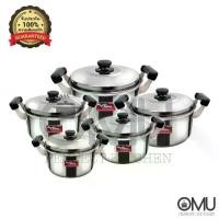 ราคา Perfect Kitchen ชุดหม้อหุงต้มสแตนเลส ขนาด 20, 22, 24, 26 และ 28 ซม. รุ่น PF-BP304 (5ใบ/ชุด) (1733052913573135424)