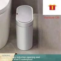 ราคา [COD] 8L/7L Smart Sensor Trash Can Automatic Household Electronic Trash Can Kitchen Trash Bin Toilet Waterproof Narrow Seam Sensor Bin (1733258577120429566)