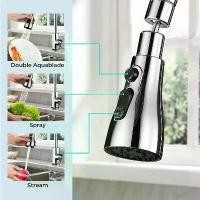 ราคา [COD] Universal joint for kitchen sink, pressure-increasing, splash-proof extender, universal 360 ° rotating faucet (1733258726467012260)