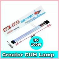 ราคา UV หลอดยูวี Creator CUH Lamp 100 Wหลอดไฟคู่ UV Lamp หลอดยูวีฆ่าเชื้อโรค แบคทีเรีย ช่วยทำให้น้ำใส ไม่เกิดน้ำเขียว สปอตสินค้า (1733004305232135603)