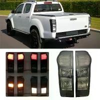 ราคา Wuyifang'Shop แบบพกพา DMAXไฟท้าย LED ดำคล้ำ ไฟท้ายรถยนต์ Tail Light สีดำ โคมไฟท้ายรถยนต์ ปี 2012-2019 light lamp Isuzu for D-MAX ดีแม็ก (1733086577019684488)