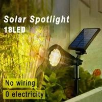 ราคา [COD] 【Ready Stock】18 LED Adjustable Solar Spot Lights Outdoor Garden Lamp IP65 Waterproof Landscape Lawn Spike Lamps Sensor Control For Yard Path Lawn (1733373341348562238)