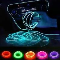 ราคา [COD] 10m/3m/5m Neon LED Car Interior Lighting Strips Auto LED Strip Garland EL Wire Rope Car Decoration lamp Flexible Tube 12V (1733212294378588031)