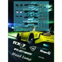 ราคา 【จัดส่งจากประเทศไทย】 1/64 Mazda Rx-7 ไฟหน้า ไฟท้าย โลโก้ RE super G ไฟรอบคัน Lamp Hotwheels logo rx-8 พร้อมโลโก้ข้างรถและดีคอลแต่ง (1732874656906839057)