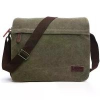 ราคา Men's Messenger Bag, Canvas Shoulder Bags, 13.3" Laptop Bags for Work and School,Cross-Body Bags (1733256115724912314)