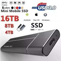 ราคา [COD] Portable 1TB Hard Drive External Hard Drives 2TB External Hard Disk 4TB Solid State Drive USB 3.1 for Laptop/PC/MAC/Phones 2025 (1733152327177831870)