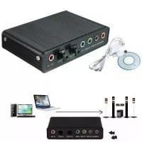 ราคา USB SOUND External Optical Audio 6 Channel 5.1 Sound Card Adapter For Laptop (1732908488131642976)
