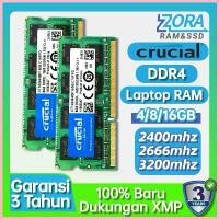 ราคา Crucial 4GB/8GB/16GB Laptop RAM DDR4 2Rx8 แรม 2400MHZ 2666MHZ 3200MHZ 260Pins SODIMM PC4-21300 DDR4 RAM Notebook Memory จัดส่งจากกทม (1732944242710185667)