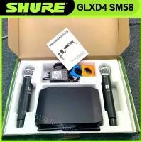ราคา [COD] Shure GLXD4 SM58 Wireless 2 Handheld Microphone UHF Dynamic Professional Party Stage Karaoke Microphone GLXD4 SM58 Wireless Mic (1733272177632904771)