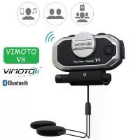 ราคา บูลทูธติดหมวกกันน็อค Vimoto V8 Helmet Bluetooth Headset microphone Intercom สินค้าขายดี (1733374205410968639)