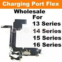 ราคา [COD] Wholesale Charging Port Flex Cable for iPhone 16 15 14 13 Pro Max USB Dock Charger Connector With Microphone Flex Cable Ribbon (1733443709473752418)