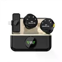 ราคา [COD] Wireless Lapel Microphone Dual Omnidirectional Condenser Microphone Lapel Microphone for Video Recording iPhone Android (1733318504498431312)