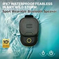 ราคา Wearable Bluetooth Speaker IPX7 Waterproof Portable Speakers Outdoor Sport Clip-On Microphone Speaker Calls/Music Mini Sound Box [COD] (1733352615984203703)