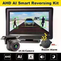 ราคา Car Smart AI Reversing System AHD Monitor Intelligence Fisheye Backup Camera Rear View Kit for Parking Safety Alarm Warning [COD] (1733435289357551608)