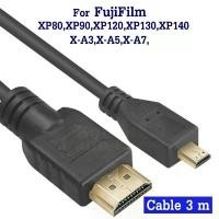 ราคา สาย HDMI ยาว 3m ต่อกล้องฟูจิ X-A3,X-A5,X-A7, FinePix XP80,XP90,XP120,XP130,XP140 เข้ากับ HD TV,Monitor FujiFilm cable บล็อกบัสเตอร์ (1733171379217270470)