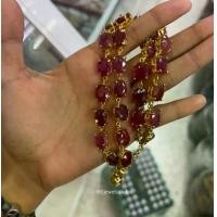 ราคา Mozambique Ruby Royale Necklace สร้อยคอทับทิมโมซัมบิก 28 เม็ด – ตัวเรือนทองไมครอน หรูหรา (1733412780174116120)